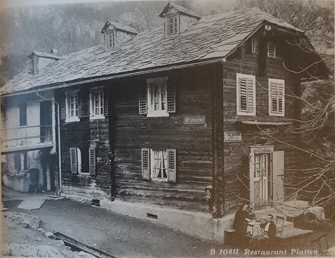 Altes Wirtshaus in Blatten.